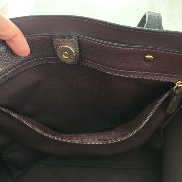 Coach Black Leather Tote Bag - Picture 8 of 10